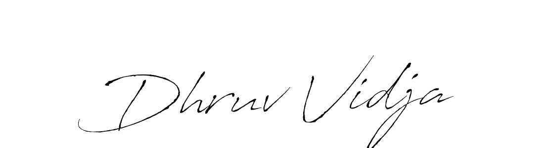 Make a beautiful signature design for name Dhruv Vidja. Use this online signature maker to create a handwritten signature for free. Dhruv Vidja signature style 6 images and pictures png