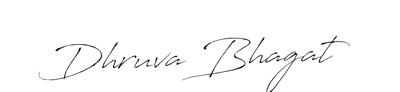 Make a beautiful signature design for name Dhruva Bhagat. With this signature (Antro_Vectra) style, you can create a handwritten signature for free. Dhruva Bhagat signature style 6 images and pictures png