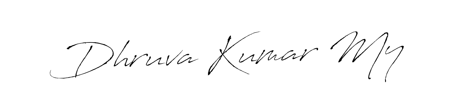 Use a signature maker to create a handwritten signature online. With this signature software, you can design (Antro_Vectra) your own signature for name Dhruva Kumar My. Dhruva Kumar My signature style 6 images and pictures png