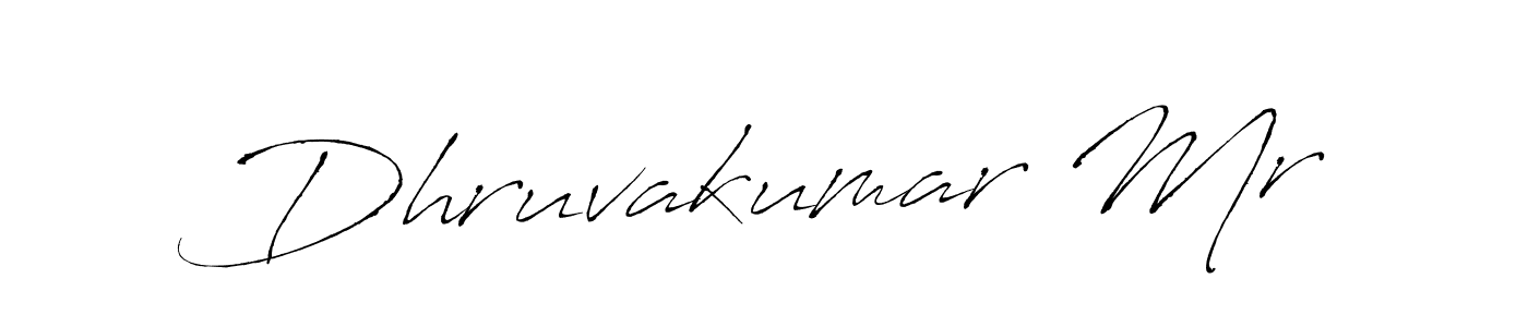 Make a beautiful signature design for name Dhruvakumar Mr. With this signature (Antro_Vectra) style, you can create a handwritten signature for free. Dhruvakumar Mr signature style 6 images and pictures png
