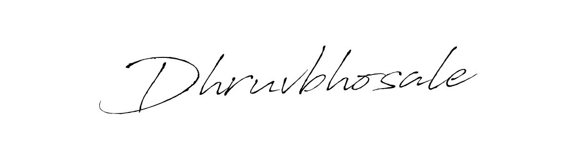 How to make Dhruvbhosale signature? Antro_Vectra is a professional autograph style. Create handwritten signature for Dhruvbhosale name. Dhruvbhosale signature style 6 images and pictures png