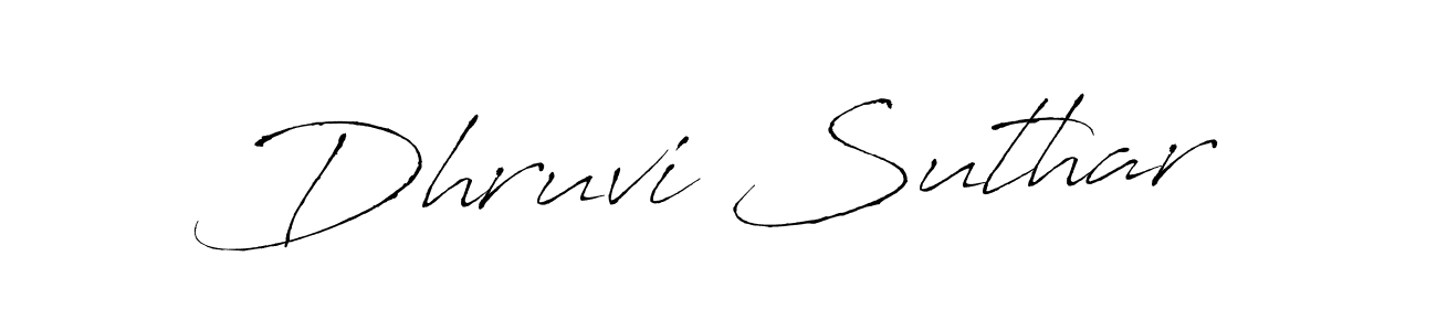 Use a signature maker to create a handwritten signature online. With this signature software, you can design (Antro_Vectra) your own signature for name Dhruvi Suthar. Dhruvi Suthar signature style 6 images and pictures png
