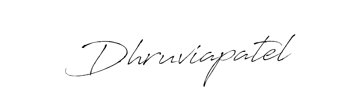 Create a beautiful signature design for name Dhruviapatel. With this signature (Antro_Vectra) fonts, you can make a handwritten signature for free. Dhruviapatel signature style 6 images and pictures png