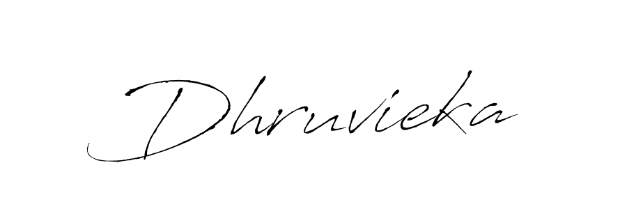 Make a beautiful signature design for name Dhruvieka. With this signature (Antro_Vectra) style, you can create a handwritten signature for free. Dhruvieka signature style 6 images and pictures png