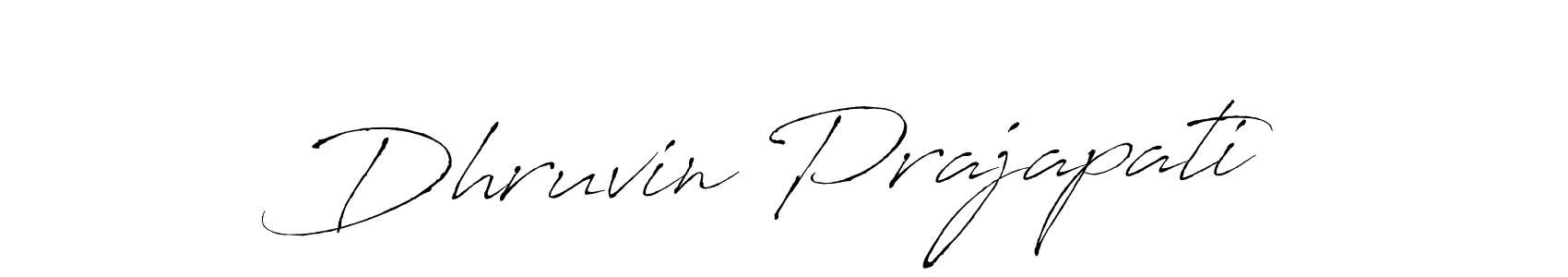 Make a beautiful signature design for name Dhruvin Prajapati. With this signature (Antro_Vectra) style, you can create a handwritten signature for free. Dhruvin Prajapati signature style 6 images and pictures png