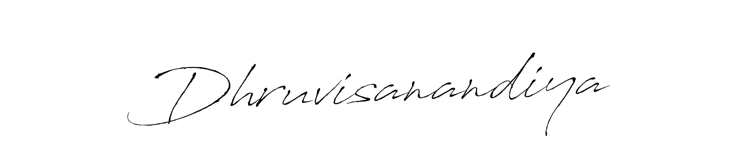 Create a beautiful signature design for name Dhruvisanandiya. With this signature (Antro_Vectra) fonts, you can make a handwritten signature for free. Dhruvisanandiya signature style 6 images and pictures png