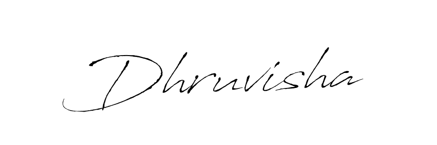 Design your own signature with our free online signature maker. With this signature software, you can create a handwritten (Antro_Vectra) signature for name Dhruvisha. Dhruvisha signature style 6 images and pictures png