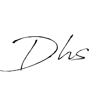 Make a beautiful signature design for name Dhs. With this signature (Antro_Vectra) style, you can create a handwritten signature for free. Dhs signature style 6 images and pictures png