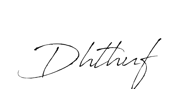 Make a beautiful signature design for name Dhthuf. With this signature (Antro_Vectra) style, you can create a handwritten signature for free. Dhthuf signature style 6 images and pictures png