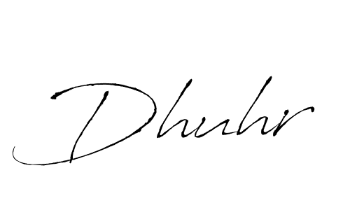 Use a signature maker to create a handwritten signature online. With this signature software, you can design (Antro_Vectra) your own signature for name Dhuhr. Dhuhr signature style 6 images and pictures png