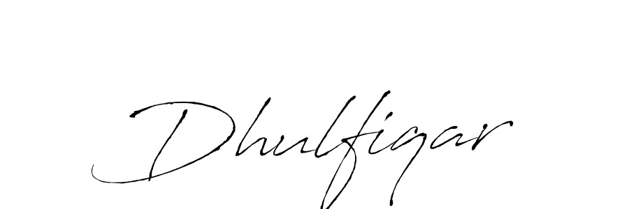 Create a beautiful signature design for name Dhulfiqar. With this signature (Antro_Vectra) fonts, you can make a handwritten signature for free. Dhulfiqar signature style 6 images and pictures png