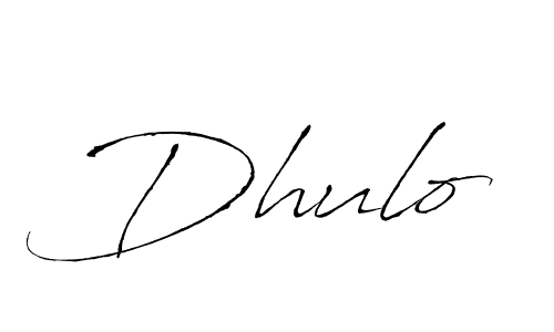 Use a signature maker to create a handwritten signature online. With this signature software, you can design (Antro_Vectra) your own signature for name Dhulo. Dhulo signature style 6 images and pictures png