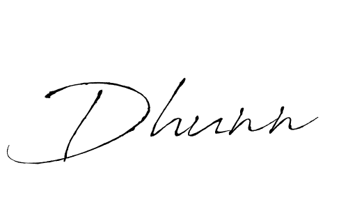 Create a beautiful signature design for name Dhunn. With this signature (Antro_Vectra) fonts, you can make a handwritten signature for free. Dhunn signature style 6 images and pictures png