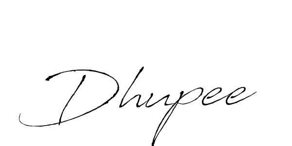 Make a beautiful signature design for name Dhupee. With this signature (Antro_Vectra) style, you can create a handwritten signature for free. Dhupee signature style 6 images and pictures png