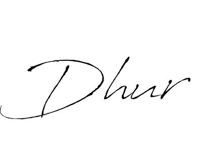 Dhur stylish signature style. Best Handwritten Sign (Antro_Vectra) for my name. Handwritten Signature Collection Ideas for my name Dhur. Dhur signature style 6 images and pictures png