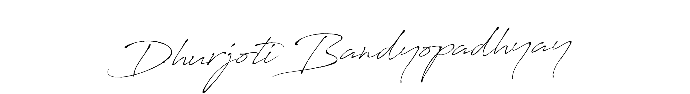 Make a beautiful signature design for name Dhurjoti Bandyopadhyay. With this signature (Antro_Vectra) style, you can create a handwritten signature for free. Dhurjoti Bandyopadhyay signature style 6 images and pictures png
