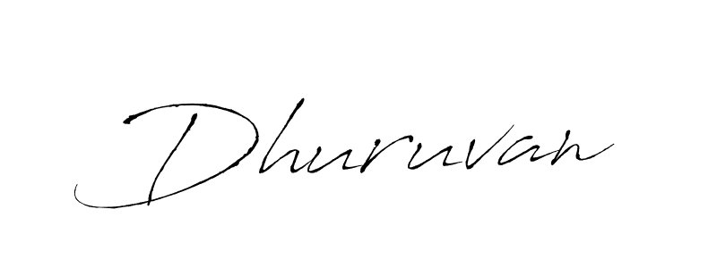 Use a signature maker to create a handwritten signature online. With this signature software, you can design (Antro_Vectra) your own signature for name Dhuruvan. Dhuruvan signature style 6 images and pictures png
