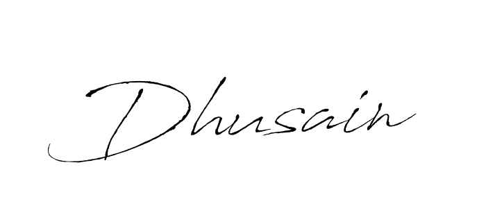 Dhusain stylish signature style. Best Handwritten Sign (Antro_Vectra) for my name. Handwritten Signature Collection Ideas for my name Dhusain. Dhusain signature style 6 images and pictures png