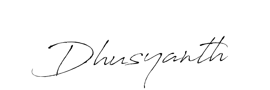 Make a beautiful signature design for name Dhusyanth. With this signature (Antro_Vectra) style, you can create a handwritten signature for free. Dhusyanth signature style 6 images and pictures png