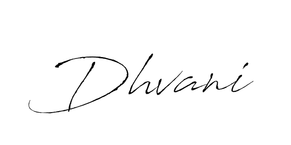 Design your own signature with our free online signature maker. With this signature software, you can create a handwritten (Antro_Vectra) signature for name Dhvani. Dhvani signature style 6 images and pictures png