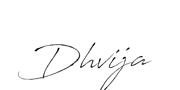 Make a beautiful signature design for name Dhvija. With this signature (Antro_Vectra) style, you can create a handwritten signature for free. Dhvija signature style 6 images and pictures png