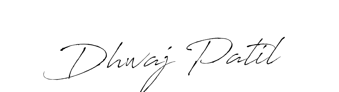 Dhwaj Patil stylish signature style. Best Handwritten Sign (Antro_Vectra) for my name. Handwritten Signature Collection Ideas for my name Dhwaj Patil. Dhwaj Patil signature style 6 images and pictures png