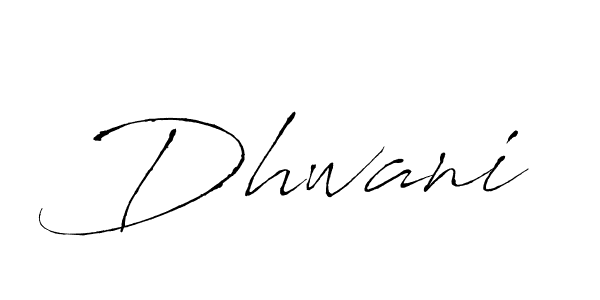 How to make Dhwani signature? Antro_Vectra is a professional autograph style. Create handwritten signature for Dhwani name. Dhwani signature style 6 images and pictures png