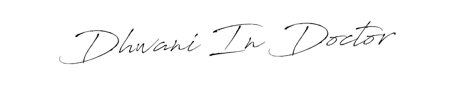 Design your own signature with our free online signature maker. With this signature software, you can create a handwritten (Antro_Vectra) signature for name Dhwani In Doctor. Dhwani In Doctor signature style 6 images and pictures png