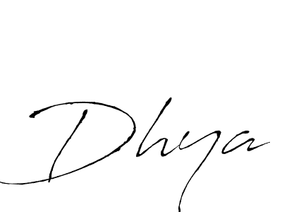 Dhya stylish signature style. Best Handwritten Sign (Antro_Vectra) for my name. Handwritten Signature Collection Ideas for my name Dhya. Dhya signature style 6 images and pictures png