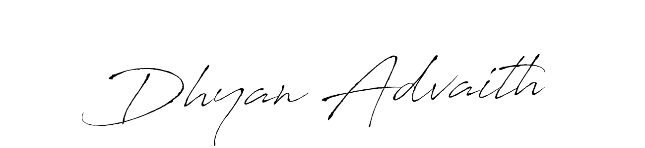 Create a beautiful signature design for name Dhyan Advaith. With this signature (Antro_Vectra) fonts, you can make a handwritten signature for free. Dhyan Advaith signature style 6 images and pictures png