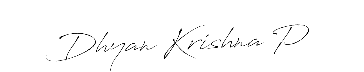 Make a beautiful signature design for name Dhyan Krishna P. Use this online signature maker to create a handwritten signature for free. Dhyan Krishna P signature style 6 images and pictures png