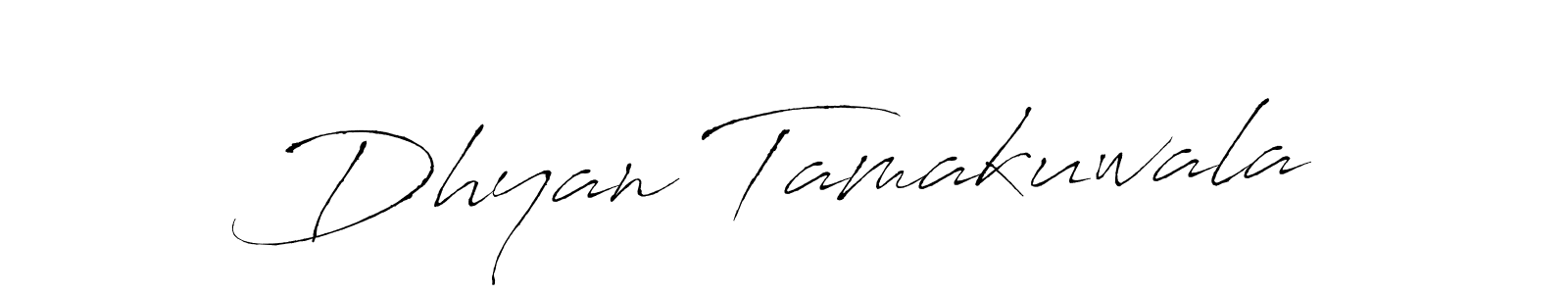 Dhyan Tamakuwala stylish signature style. Best Handwritten Sign (Antro_Vectra) for my name. Handwritten Signature Collection Ideas for my name Dhyan Tamakuwala. Dhyan Tamakuwala signature style 6 images and pictures png