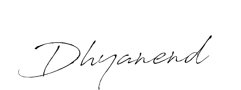 Design your own signature with our free online signature maker. With this signature software, you can create a handwritten (Antro_Vectra) signature for name Dhyanend. Dhyanend signature style 6 images and pictures png