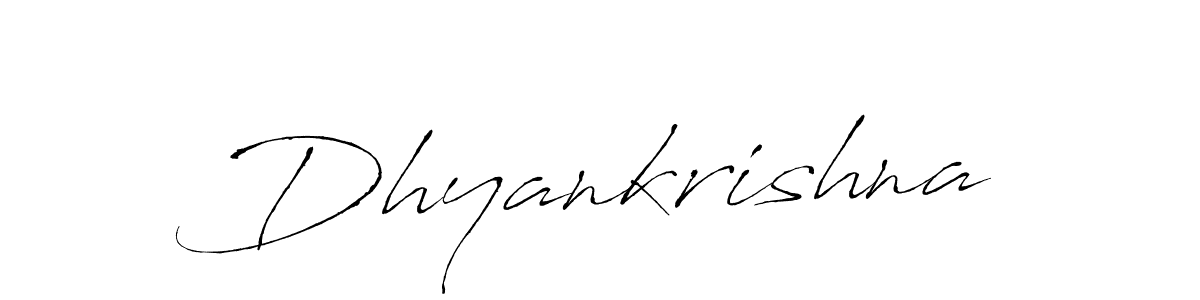 Dhyankrishna stylish signature style. Best Handwritten Sign (Antro_Vectra) for my name. Handwritten Signature Collection Ideas for my name Dhyankrishna. Dhyankrishna signature style 6 images and pictures png