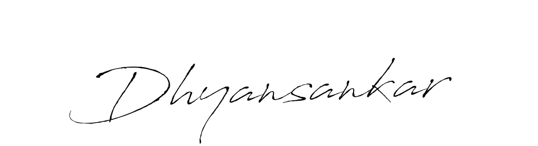 The best way (Antro_Vectra) to make a short signature is to pick only two or three words in your name. The name Dhyansankar include a total of six letters. For converting this name. Dhyansankar signature style 6 images and pictures png