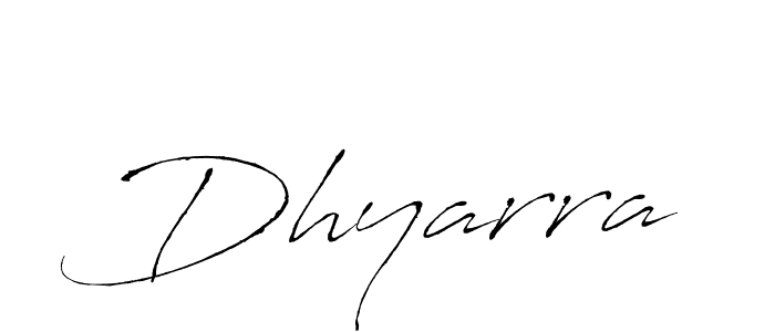 Dhyarra stylish signature style. Best Handwritten Sign (Antro_Vectra) for my name. Handwritten Signature Collection Ideas for my name Dhyarra. Dhyarra signature style 6 images and pictures png