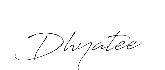 Make a beautiful signature design for name Dhyatee. Use this online signature maker to create a handwritten signature for free. Dhyatee signature style 6 images and pictures png