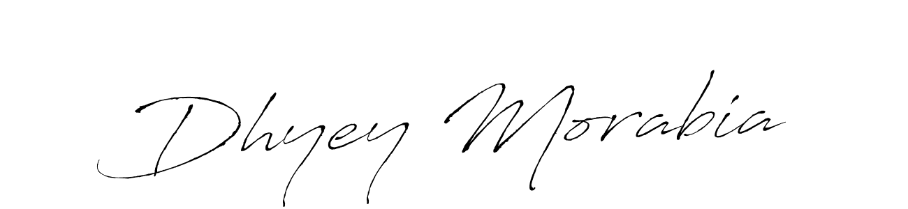 Create a beautiful signature design for name Dhyey Morabia. With this signature (Antro_Vectra) fonts, you can make a handwritten signature for free. Dhyey Morabia signature style 6 images and pictures png