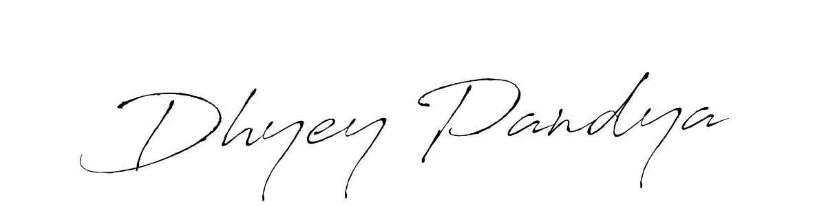 Dhyey Pandya stylish signature style. Best Handwritten Sign (Antro_Vectra) for my name. Handwritten Signature Collection Ideas for my name Dhyey Pandya. Dhyey Pandya signature style 6 images and pictures png