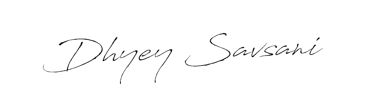 Make a beautiful signature design for name Dhyey Savsani. With this signature (Antro_Vectra) style, you can create a handwritten signature for free. Dhyey Savsani signature style 6 images and pictures png