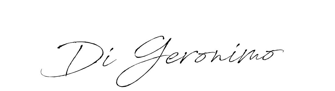 Antro_Vectra is a professional signature style that is perfect for those who want to add a touch of class to their signature. It is also a great choice for those who want to make their signature more unique. Get Di Geronimo name to fancy signature for free. Di Geronimo signature style 6 images and pictures png