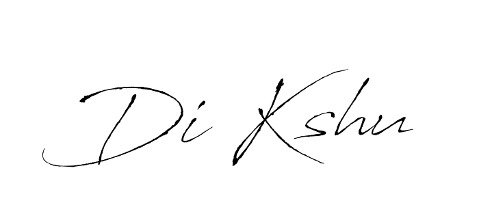 Create a beautiful signature design for name Di Kshu. With this signature (Antro_Vectra) fonts, you can make a handwritten signature for free. Di Kshu signature style 6 images and pictures png