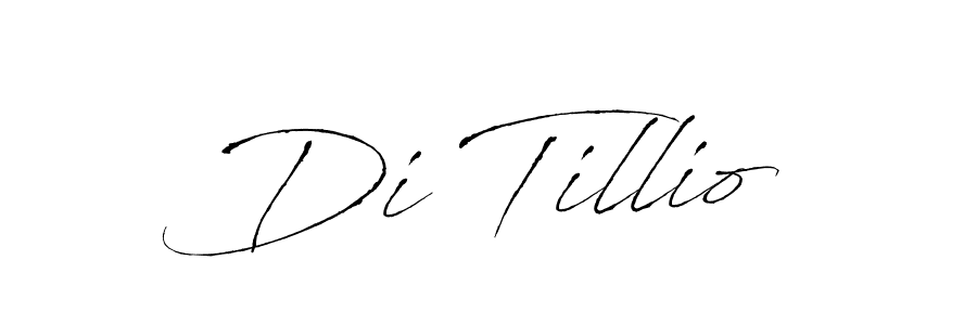 Make a beautiful signature design for name Di Tillio. With this signature (Antro_Vectra) style, you can create a handwritten signature for free. Di Tillio signature style 6 images and pictures png