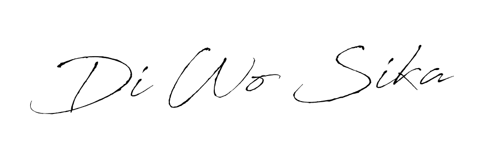 You should practise on your own different ways (Antro_Vectra) to write your name (Di Wo Sika) in signature. don't let someone else do it for you. Di Wo Sika signature style 6 images and pictures png