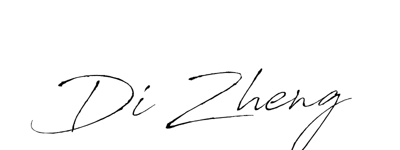 Make a beautiful signature design for name Di Zheng. With this signature (Antro_Vectra) style, you can create a handwritten signature for free. Di Zheng signature style 6 images and pictures png