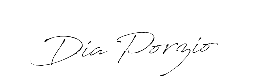 Create a beautiful signature design for name Dia Porzio. With this signature (Antro_Vectra) fonts, you can make a handwritten signature for free. Dia Porzio signature style 6 images and pictures png