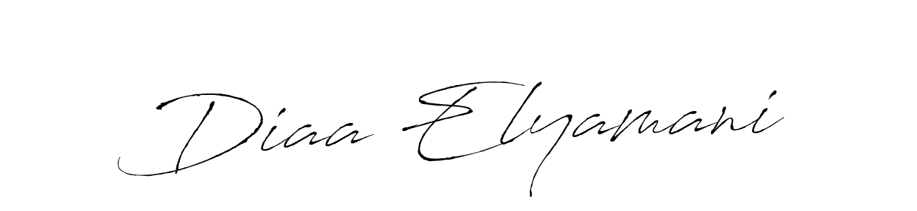Also we have Diaa Elyamani name is the best signature style. Create professional handwritten signature collection using Antro_Vectra autograph style. Diaa Elyamani signature style 6 images and pictures png