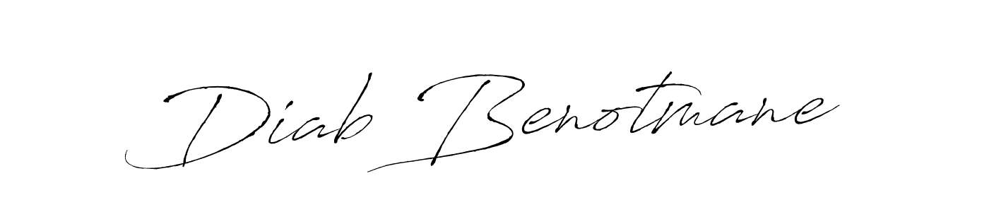 How to make Diab Benotmane signature? Antro_Vectra is a professional autograph style. Create handwritten signature for Diab Benotmane name. Diab Benotmane signature style 6 images and pictures png