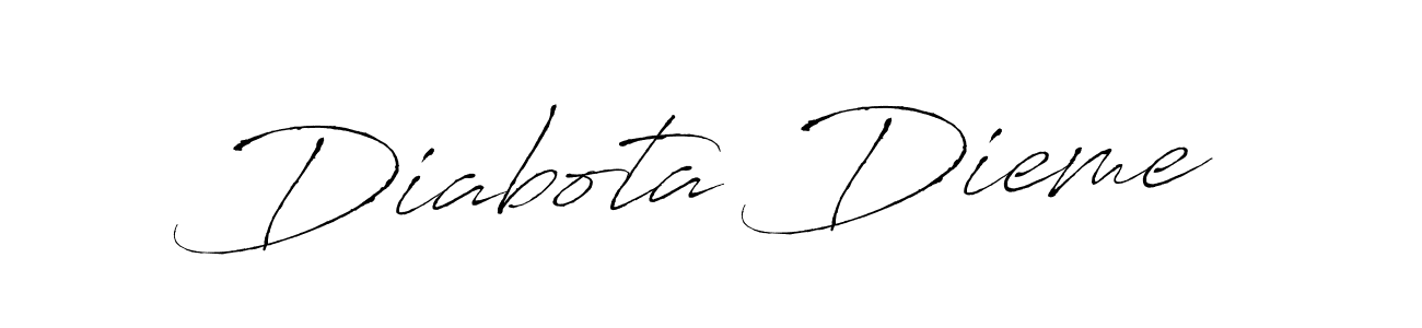 Diabota Dieme stylish signature style. Best Handwritten Sign (Antro_Vectra) for my name. Handwritten Signature Collection Ideas for my name Diabota Dieme. Diabota Dieme signature style 6 images and pictures png