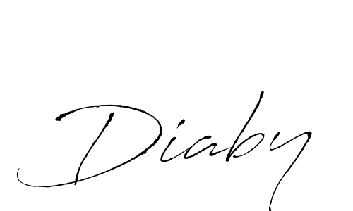 Create a beautiful signature design for name Diaby. With this signature (Antro_Vectra) fonts, you can make a handwritten signature for free. Diaby signature style 6 images and pictures png
